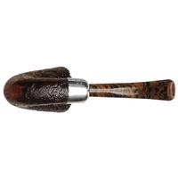 Ashton Pebble Grain Calabash with Silver Army Mount (XXX)