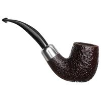 Ashton Pebble Grain Bent Billiard with Silver Army Mount (LX)