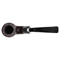 Ashton Pebble Grain Bent Billiard with Silver Army Mount (LX)