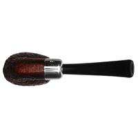 Ashton Pebble Grain Bent Billiard with Silver Army Mount (LX)