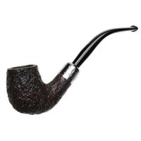 Ashton Pebble Grain Bent Billiard with Silver (XX)