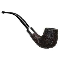 Ashton Pebble Grain Bent Billiard with Silver (XX)