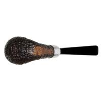 Ashton Pebble Grain Bent Billiard with Silver (XX)
