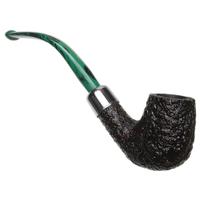 Ashton Pebble Grain Bent Billiard with Silver (XXX)