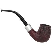 Ashton Pebble Grain Bent Billiard with Silver (XX)
