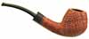 Becker Sandblasted Bent Brandy (Three Clubs)