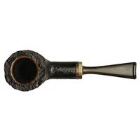 Becker Sandblasted Strawberry Wood Poker with Horn (Four Clubs)