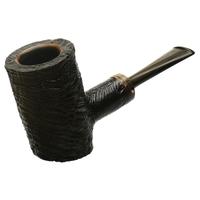 Becker Sandblasted Strawberry Wood Poker with Horn (Four Clubs)