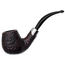 Musico Sandblasted Bent Billiard with Silver (Floodlight Special)