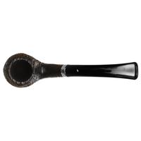 Musico Sandblasted Bent Billiard with Silver