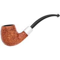 Musico Sandblasted Bent Billiard with Silver (Floodlight Special)