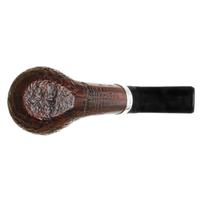 Caminetto Sandblasted Bent Billiard with Silver (06) (AT)