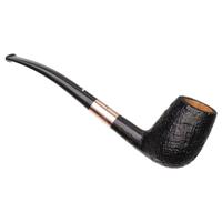Caminetto 50th Anniversary Sandblasted Bent Billiard with Rose Gold (46.50) (AT)