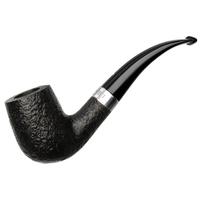 Dunhill Shell Briar White Spot Bent Billiard with Silver (120) (F/T) (3046) (2021)