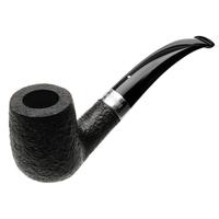 Dunhill Shell Briar White Spot Bent Billiard with Silver (120) (F/T) (3046) (2021)