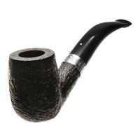 Dunhill Shell Briar White Spot Bent Billiard with Silver (120) (F/T) (3166) (2021)