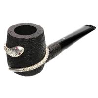 Dunhill Snake Pipe Shell Briar with Silver and Rubies (4103) (2016)