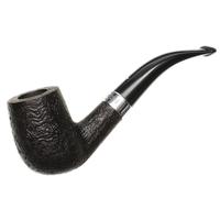 Dunhill Shell Briar White Spot Bent Billiard with Silver (120) (F/T) (3169) (2021)