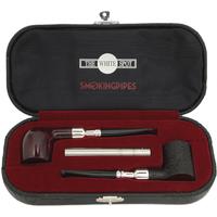 Dunhill SPC Two Pipe Set Bruyere/Shell Briar with Silver Spigot (with Tamper and Ventage Case)