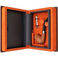 Dunhill Zeppelin Tanshell Quaint Bent Billiard with Silver (4) (4/16) (2025) (with Case and Tamper)