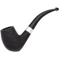 Dunhill Zeppelin Shell Briar Quaint Bent Billiard with Silver (4) (23/25) (2025) (with Case and Tamper)