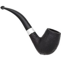 Dunhill Zeppelin Shell Briar Quaint Bent Billiard with Silver (4) (23/25) (2025) (with Case and Tamper)
