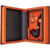 Dunhill Zeppelin Ring Grain Quaint Bent Billiard with Silver (4) (4/11) (2025) (with Case and Tamper)