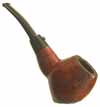 L'Anatra Partially Rusticated Bent Apple Sitter