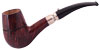 L'Anatra Smooth Bent Billiard with Silver Band (One Egg)