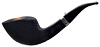 L'Anatra Pettinate Bent Dublin with Silver Band