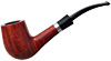 L'Anatra Ventura Smooth Bent Billiard with Silver Band