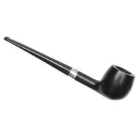 Peterson Junior Ebony Silver Mounted Straight Apple Fishtail