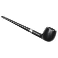 Peterson Junior Ebony Silver Mounted Straight Apple Fishtail