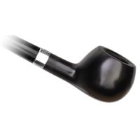 Peterson Churchwarden Ebony Silver Mounted Prince Fishtail