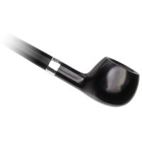 Peterson Churchwarden Ebony Silver Mounted Prince Fishtail