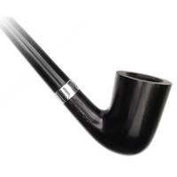 Peterson Churchwarden Ebony Silver Mounted (D16) Fishtail