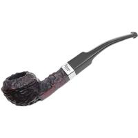 Peterson Junior Rusticated Nickel Mounted Bent Bulldog Fishtail