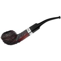 Peterson Junior Rusticated Nickel Mounted Bent Bulldog Fishtail