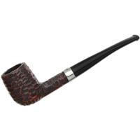 Peterson Junior Rusticated Nickel Mounted Canted Billiard Fishtail