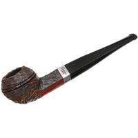 Peterson Junior Rusticated Nickel Mounted Straight Bulldog Fishtail