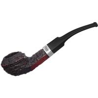Peterson Junior Rusticated Nickel Mounted Bent Bulldog Fishtail