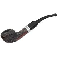 Peterson Junior Rusticated Nickel Mounted Bent Bulldog Fishtail