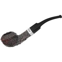 Peterson Junior Rusticated Nickel Mounted Bent Bulldog Fishtail