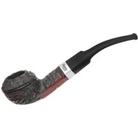 Peterson Junior Rusticated Nickel Mounted Bent Bulldog Fishtail