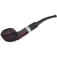 Peterson Junior Rusticated Nickel Mounted Bent Bulldog Fishtail