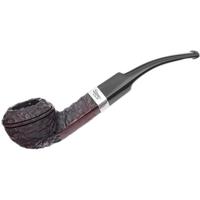 Peterson Junior Rusticated Nickel Mounted Bent Bulldog Fishtail