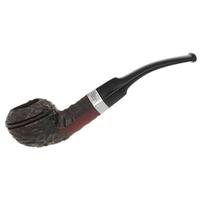 Peterson Junior Rusticated Nickel Mounted Bent Bulldog Fishtail
