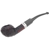 Peterson Junior Rusticated Nickel Mounted Bent Bulldog Fishtail