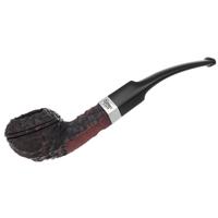 Peterson Junior Rusticated Nickel Mounted Bent Bulldog Fishtail