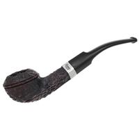 Peterson Junior Rusticated Nickel Mounted Bent Bulldog Fishtail
